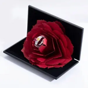 Red Rose Ring Box