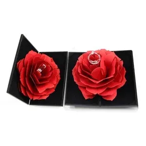 Red Rose Ring Box