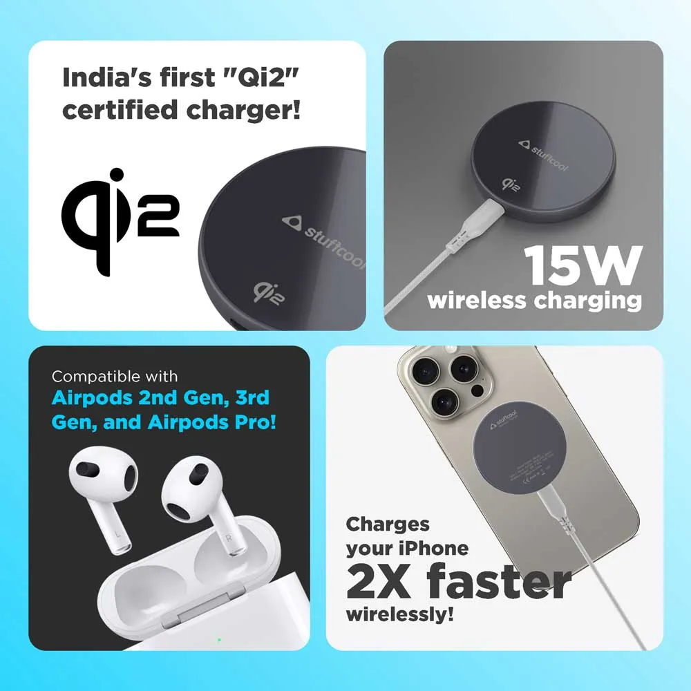 Revel Magnetic Wireless Charger with Qi2 Certification (Not powerbank)