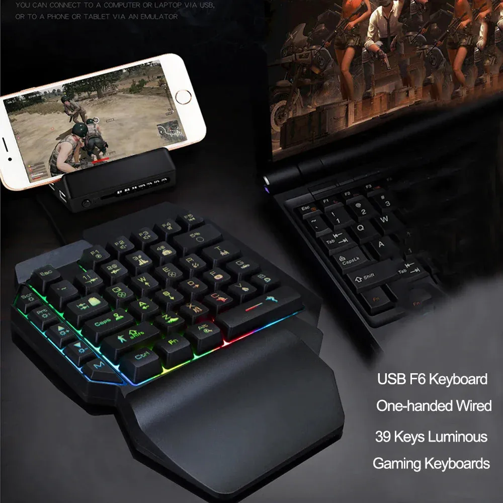 RGB One Hand Gaming Keyboard