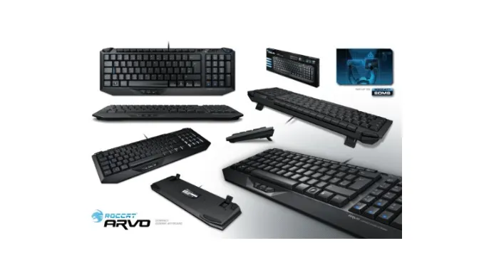 Roccat Arvo Compact Gaming Keyboard (Recertified Non-Retail Box) - Ships Same/Next Day!