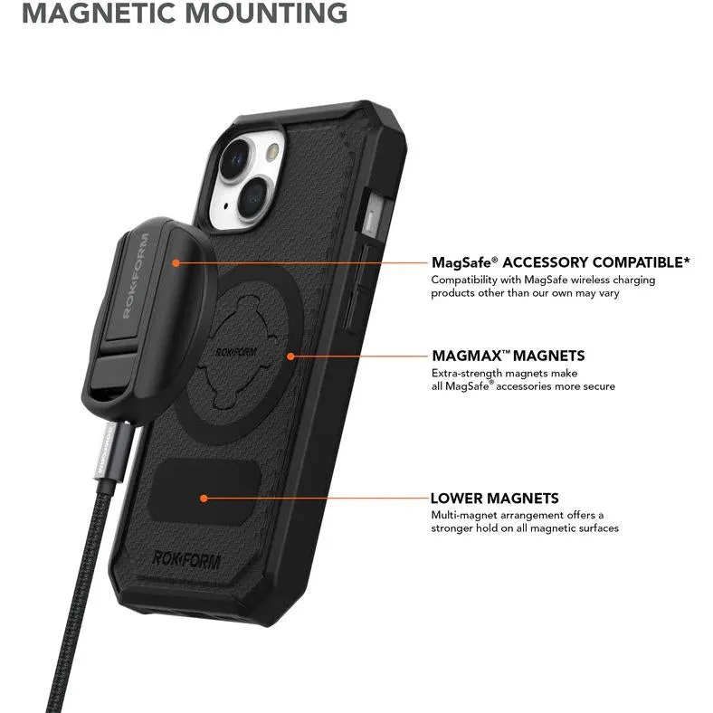 Rokform Rugged Case for iPhone 15 (Black)