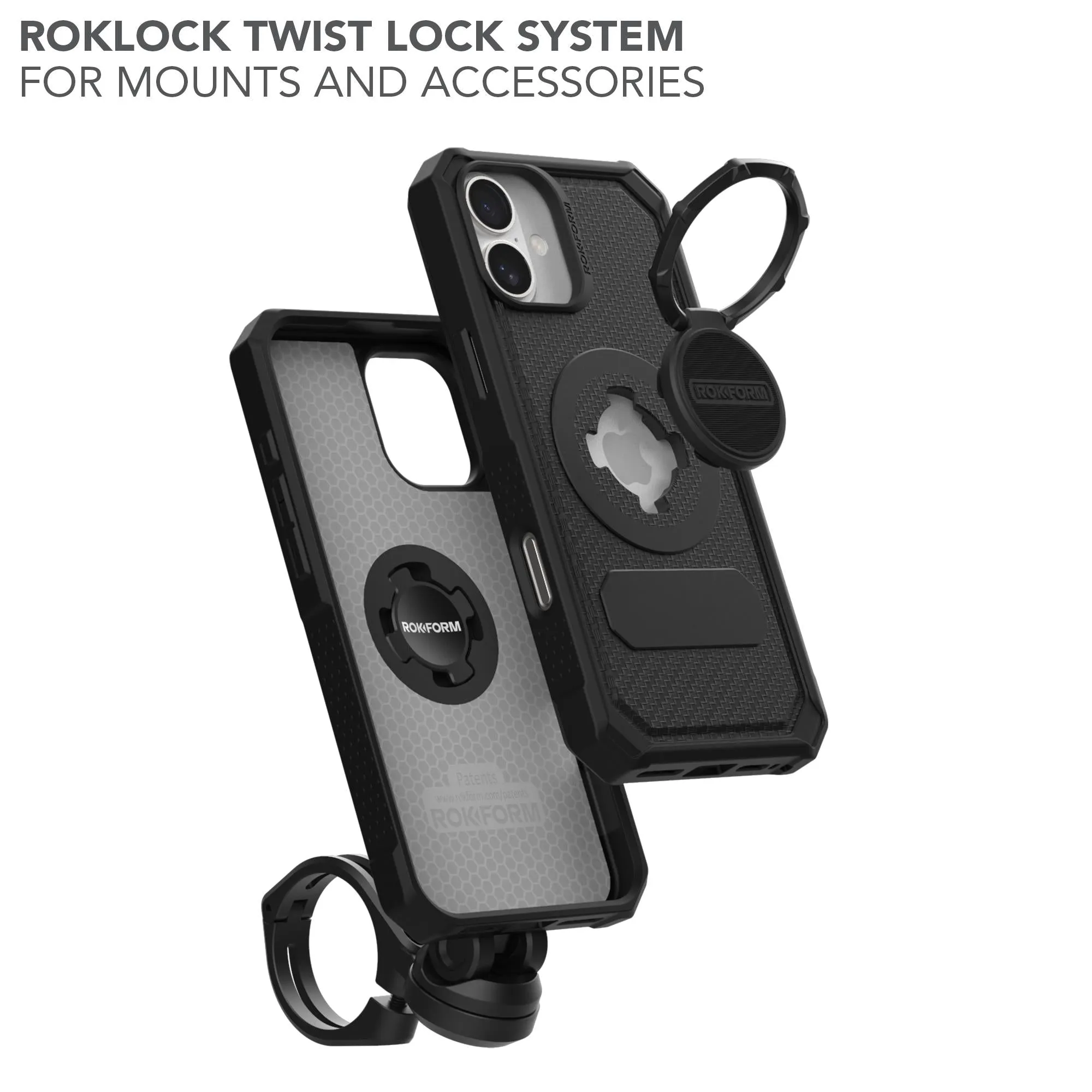 Rokform Rugged Case for iPhone 16 Plus (Black)