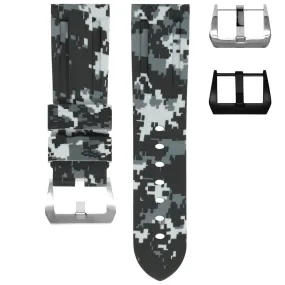 RUBBER STRAP FOR BREITLING AVENGER - SNOW DIGI CAMO