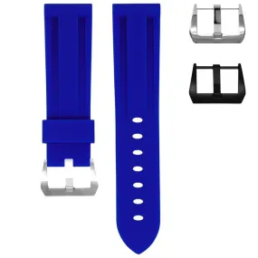 RUBBER STRAP FOR BREITLING COLT - GULFSTREAM BLUE