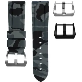 RUBBER STRAP FOR BREITLING PROFESSIONAL - GRAPHITE CAMO