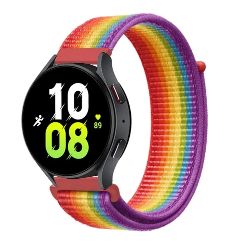 RUSSIA Nylon Loop Band For Samsung Galaxy Watch 6 5 Pro/4/classic/gear s3 frontier/active Sport Bracelet Huawei watch gt2 3 22mm 20mm Strap