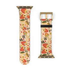 Russian Beige Khokhloma Watch Band