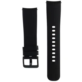 Samsung 20mm Silicone Band for Samsung Galaxy Watch 42mm - Black/Black - Large