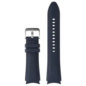 Samsung Hybrid Leather Band for Galaxy Watch4 & Later (20mm) M/L - Navy