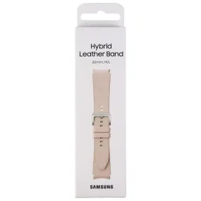 Samsung Hybrid Leather Band for Galaxy Watch4 & Later (20mm) M/L - Pink