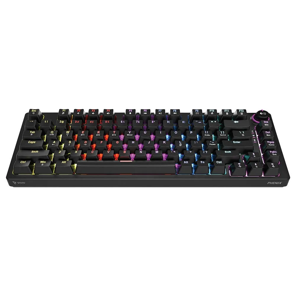 Savio Phenix Wireless Mechanical Keyboard, Gateron Yellow Pro, Abs