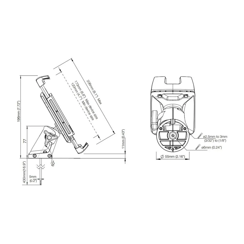 Scanstrut Rokk Wireless Edge Waterproof Phone Charger