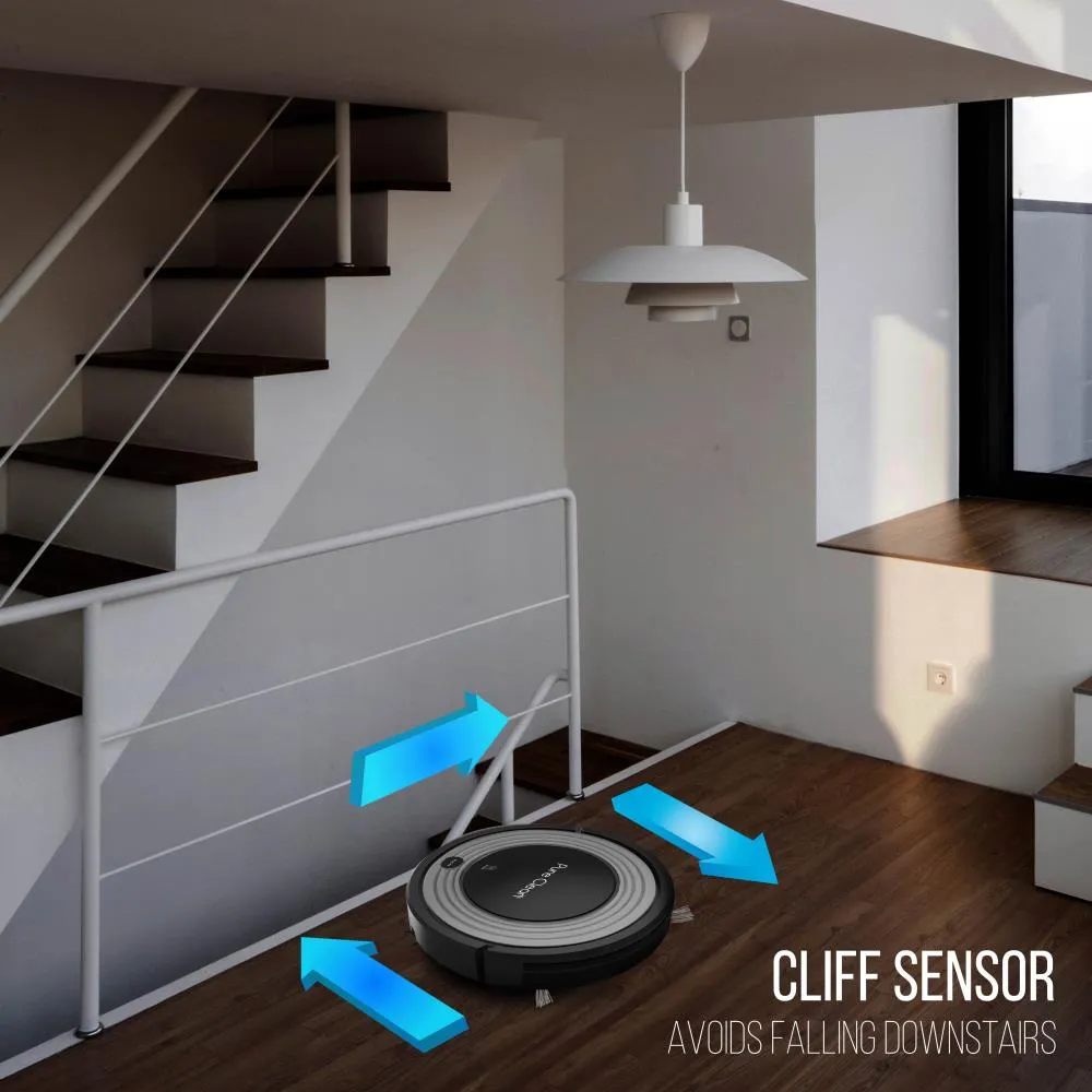 Smart Robot Vacuum - Automatic Floor Cleaner With Mop Sweep Dust & Vacuum Ability