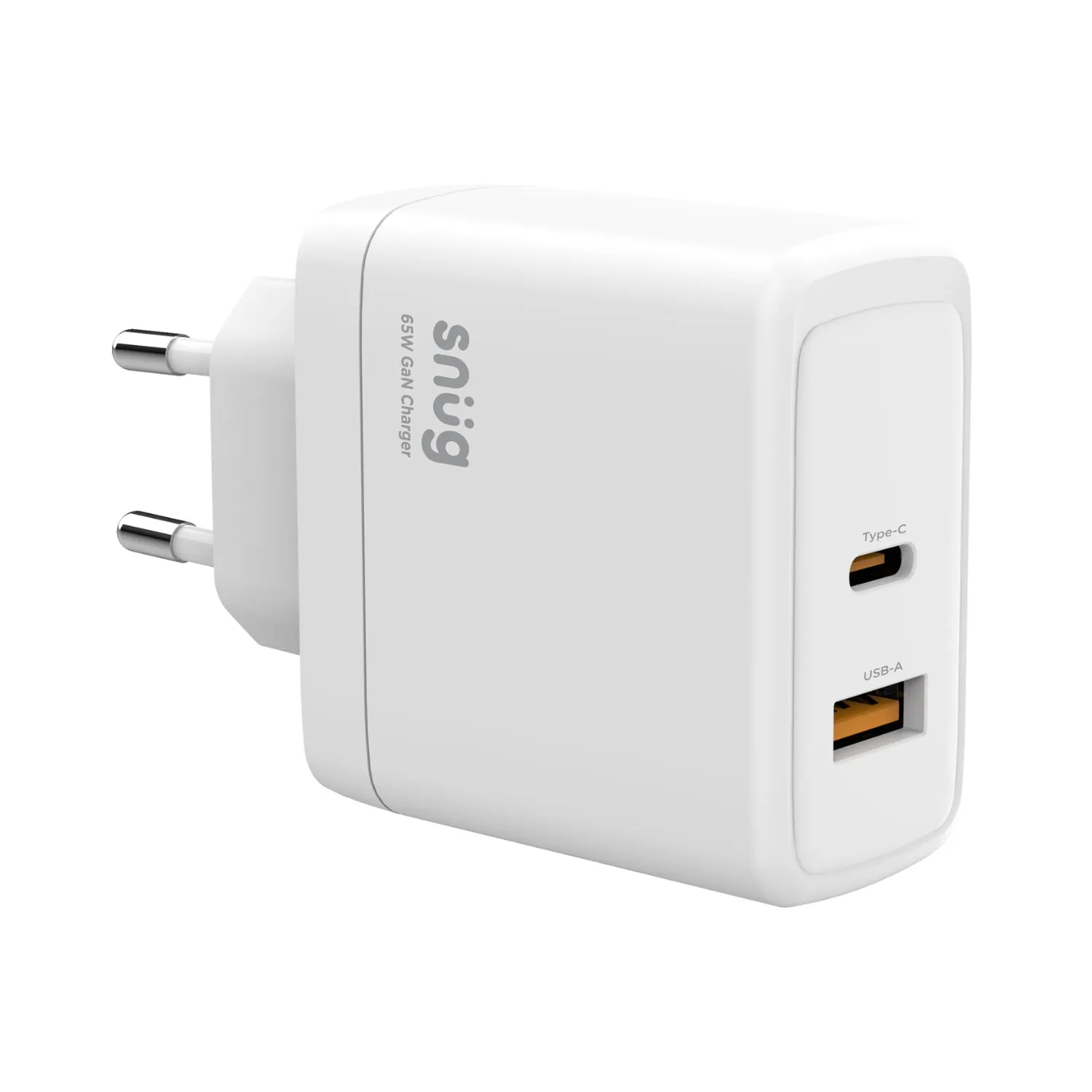 Snug 2 Port PD GaN Wall Charger - 65W