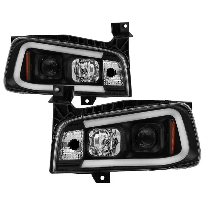 Spyder Projector Headlights Dodge Charger (2006-2010) Halogen Model - with CCFL Halo / LED Halo / Light Bar LED