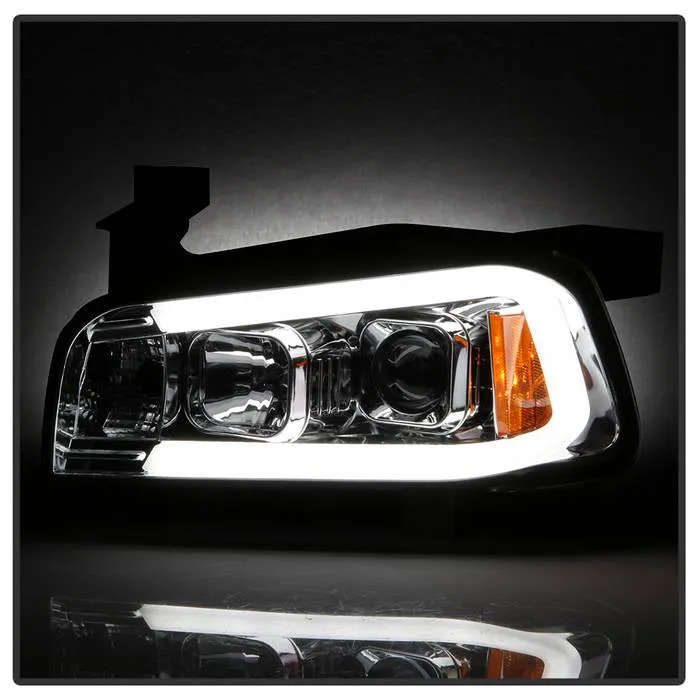 Spyder Projector Headlights Dodge Charger (2006-2010) Halogen Model - with CCFL Halo / LED Halo / Light Bar LED