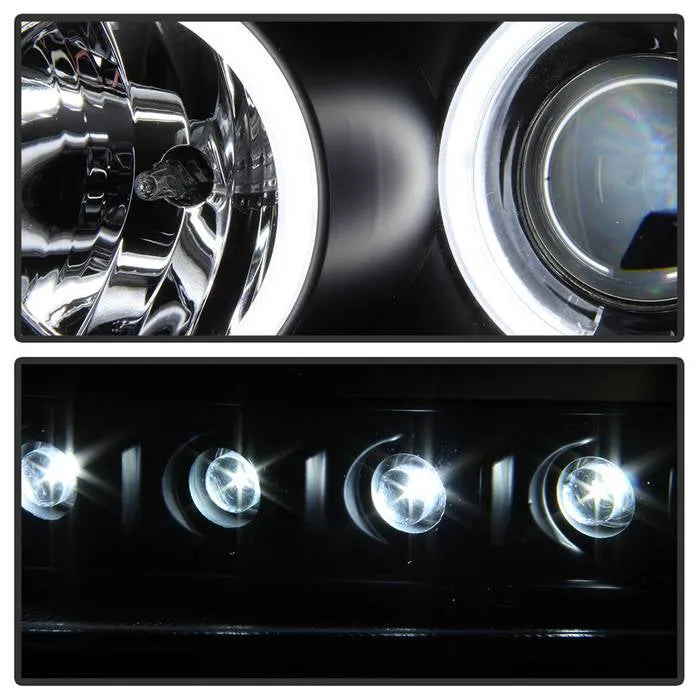 Spyder Projector Headlights Dodge Charger (2006-2010) Halogen Model - with CCFL Halo / LED Halo / Light Bar LED