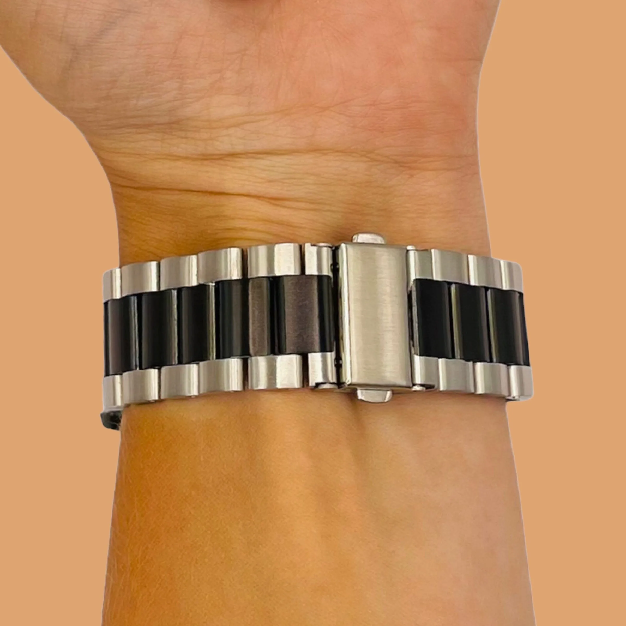 Stainless Steel Link Watch Strap Compatible with the Polar Unite