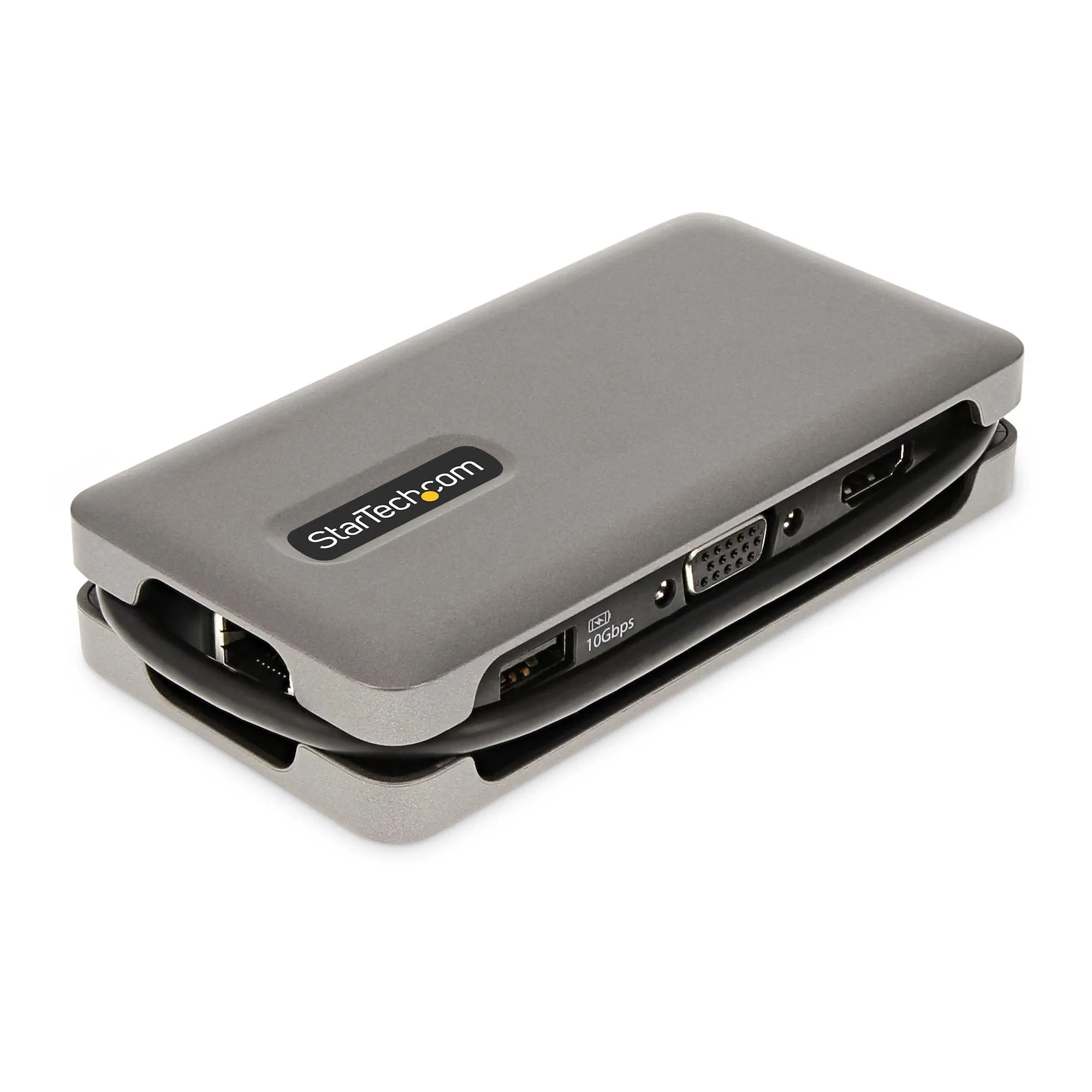 Startech.Com Usb-C Multiport Adapter, Hdmi/Vga, 4K 60Hz Video, 3-Port Usb Hub, 100W Power Delivery Pass-Through, Gbe, Us