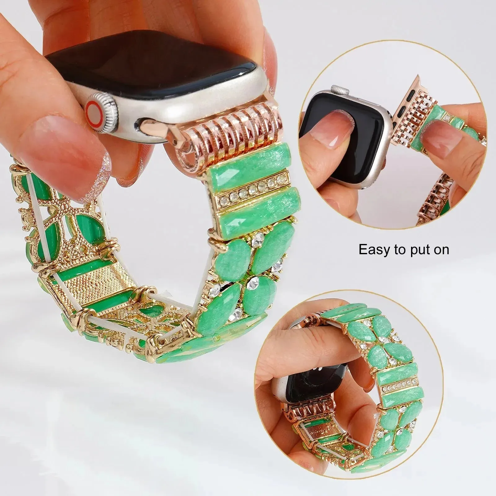 Strap Green Jewelry Watch Band Bracelet women