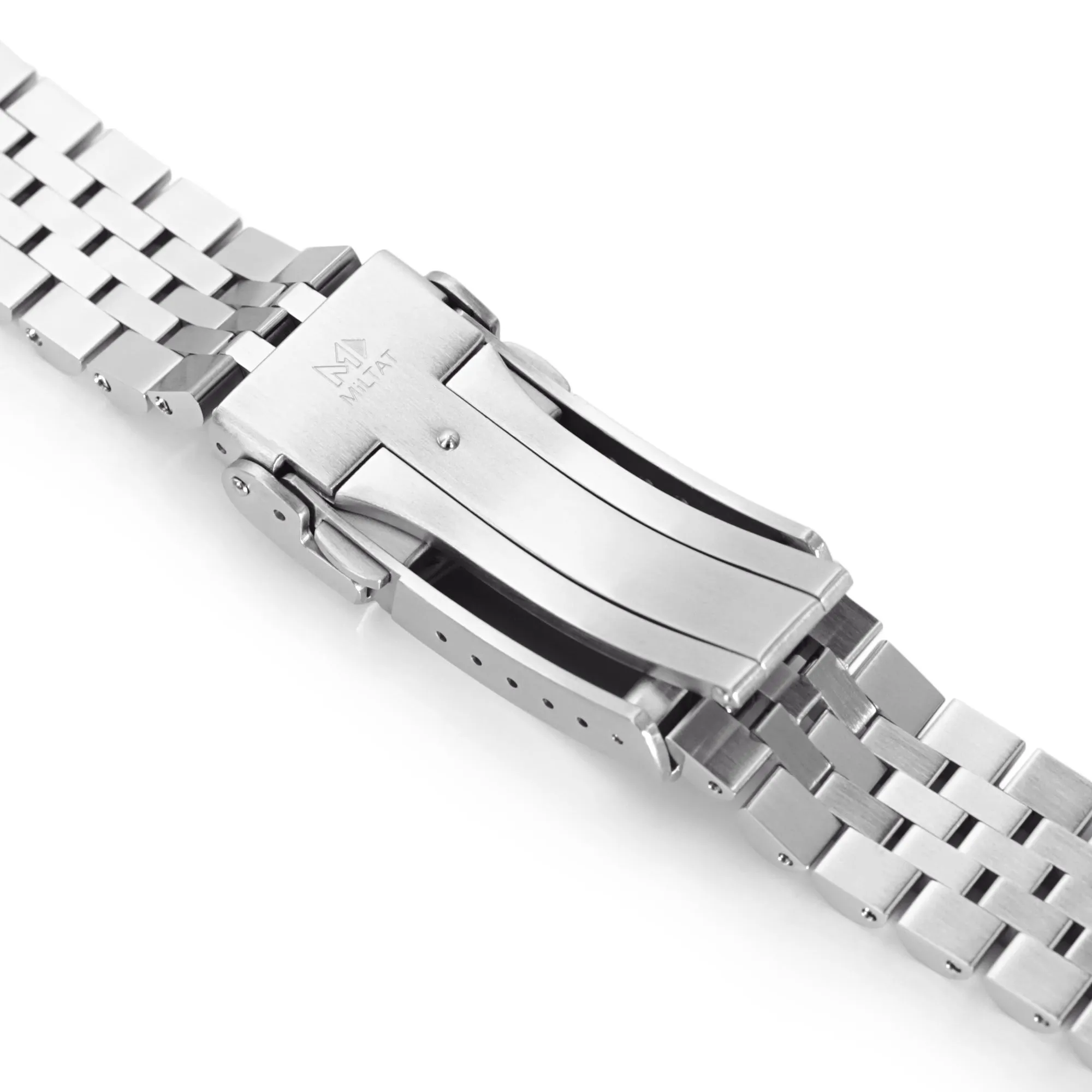 Super-JUB II for Seiko Prospex Speedtimer V-Clasp, Brushed with Polished Center