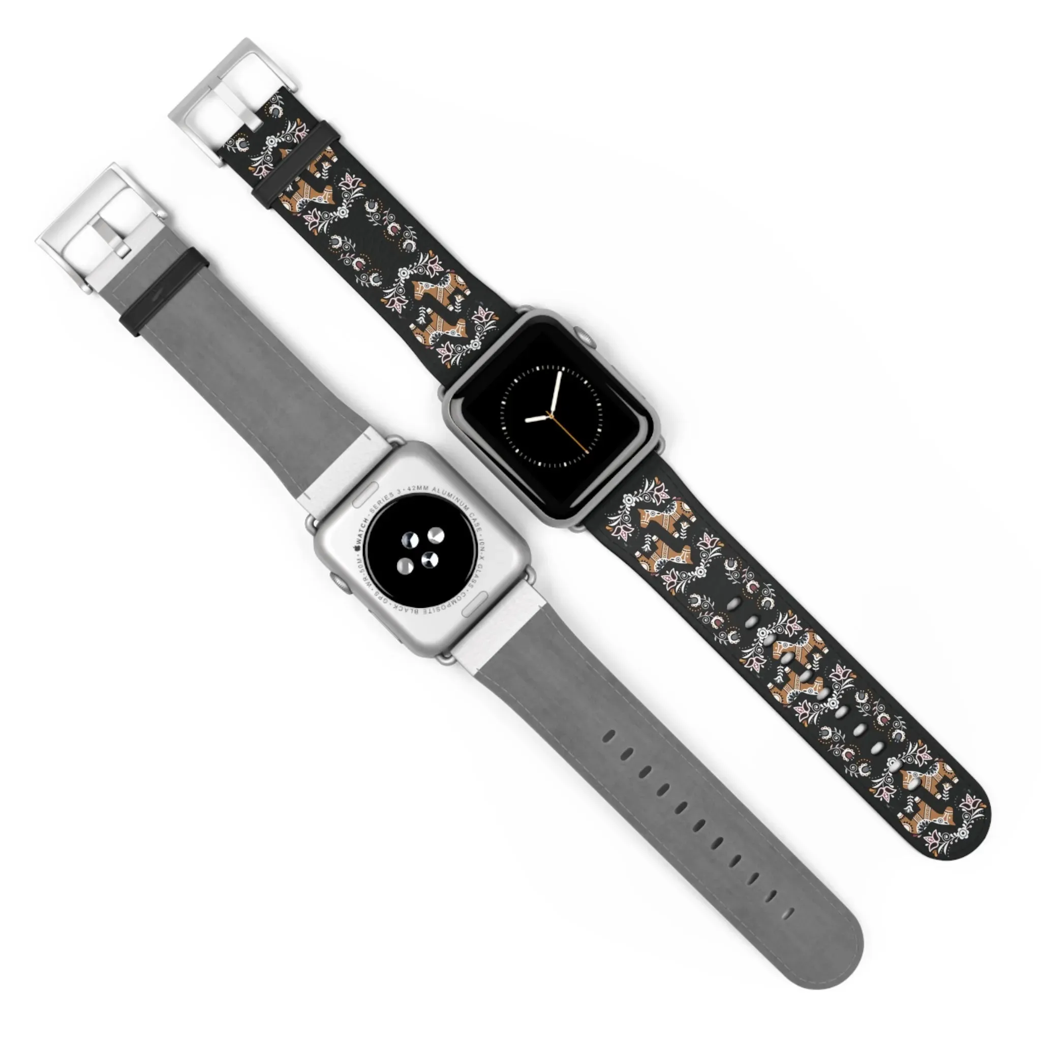 Swedish Dala Horse Watch Band