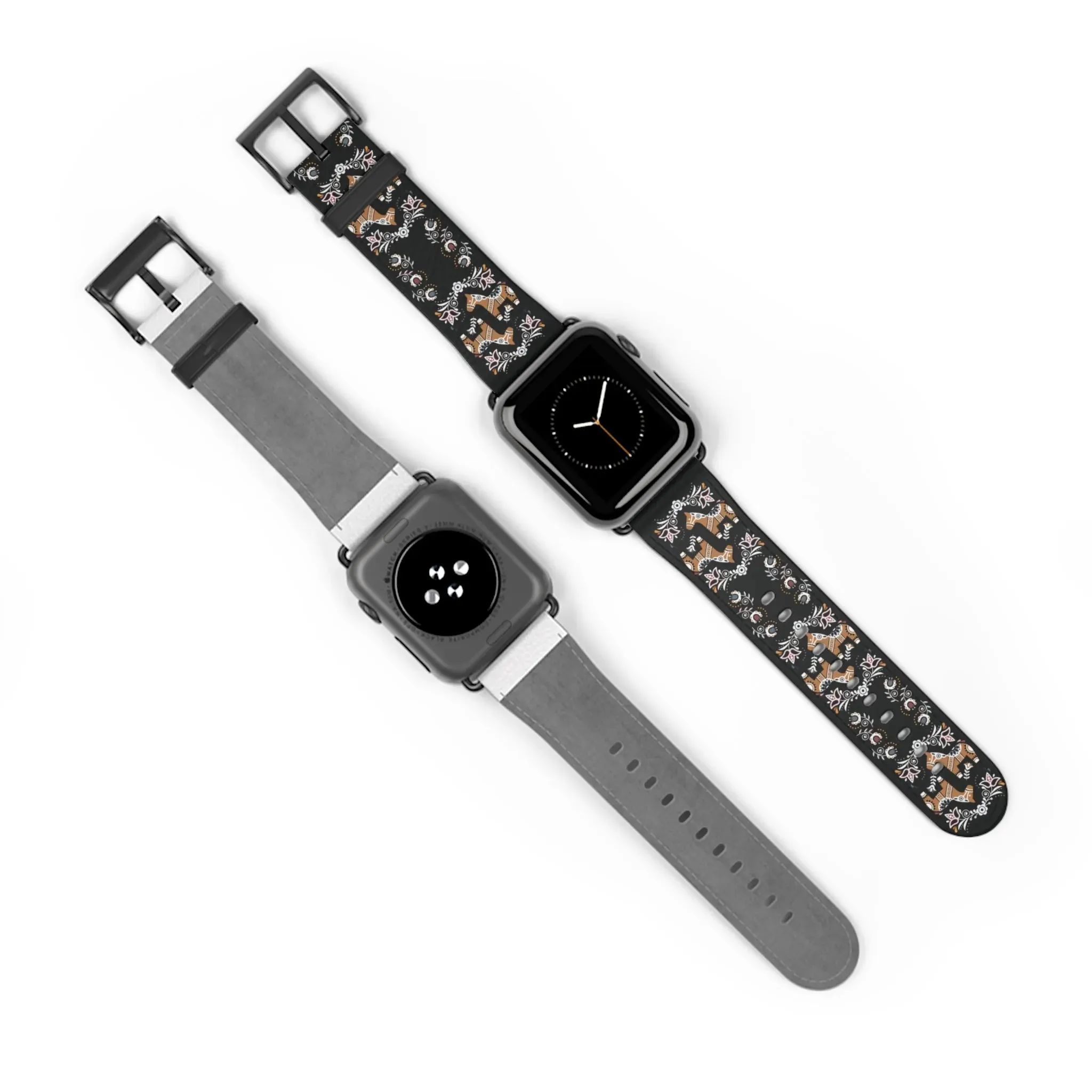 Swedish Dala Horse Watch Band