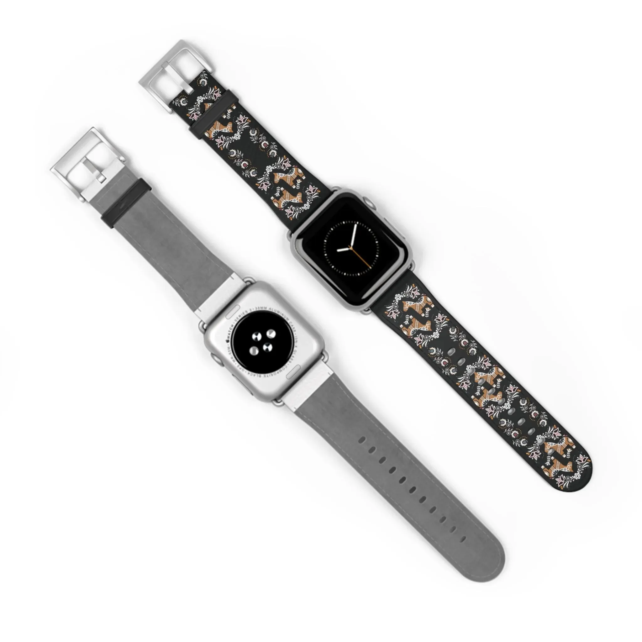 Swedish Dala Horse Watch Band