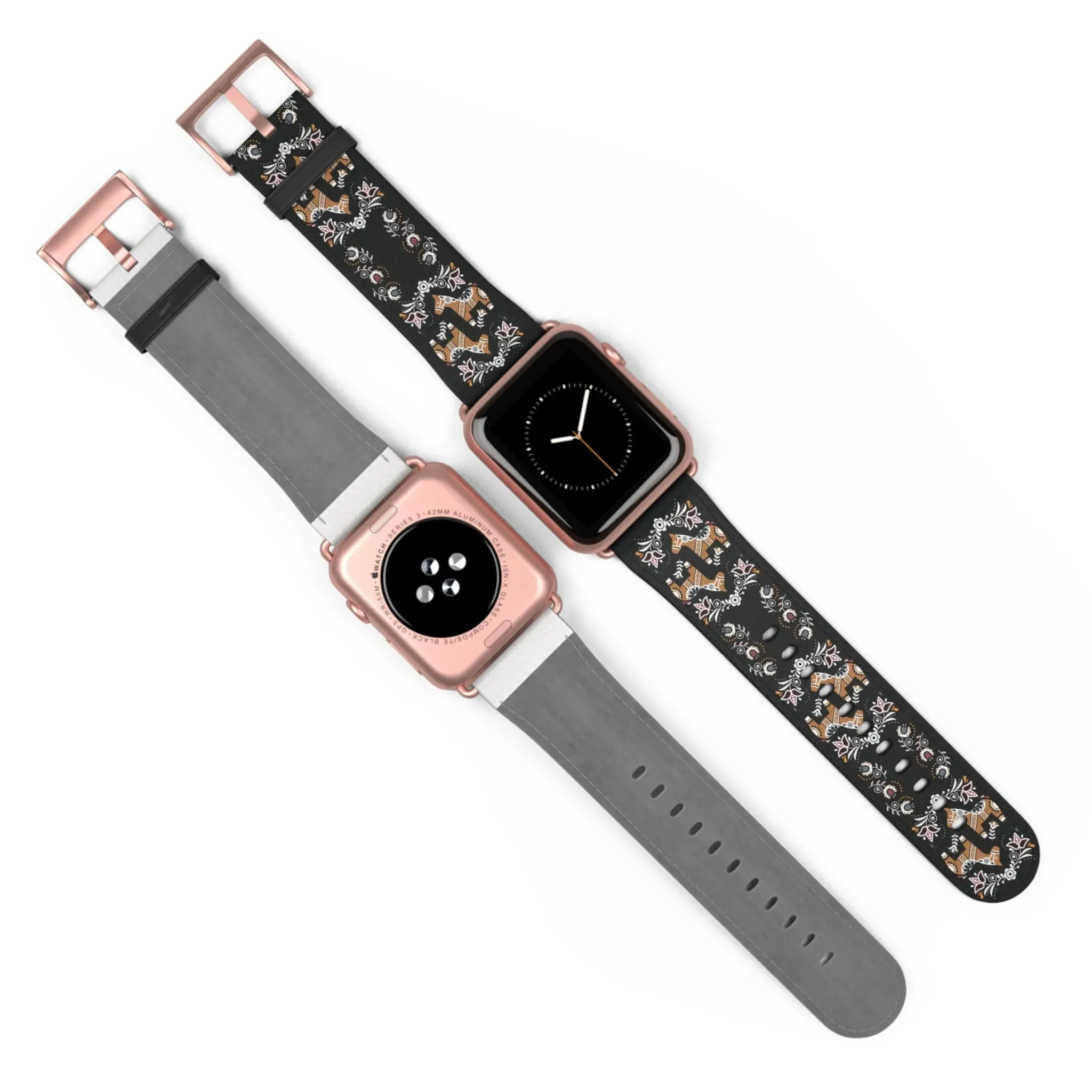 Swedish Dala Horse Watch Band