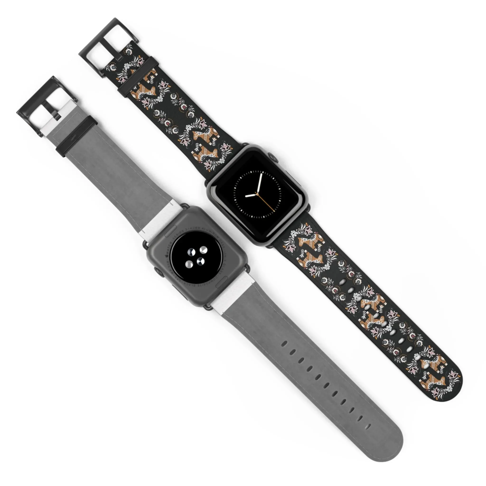 Swedish Dala Horse Watch Band