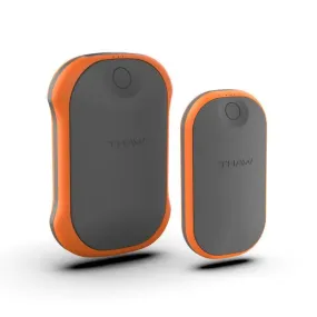 THAW - Small Rechargeable Hand Warmer with Power bank, 

High - 5 hour
Medium - 7 Hour
Low - 10 hour