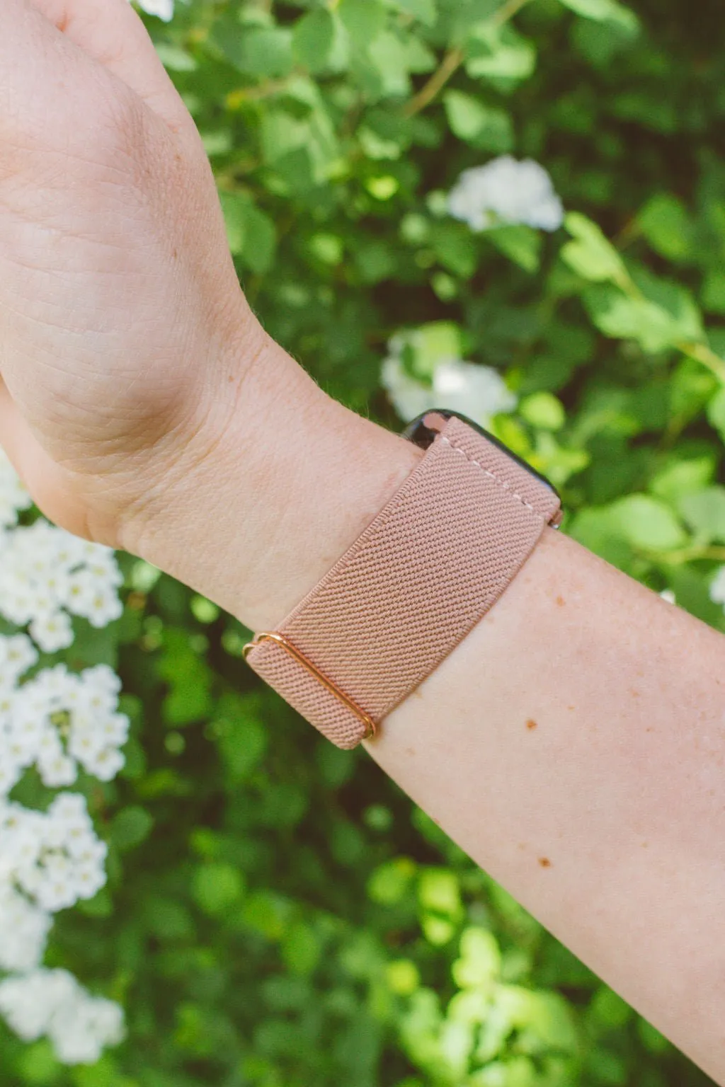 Toasted Rose Adjustable Elastic Watch Band