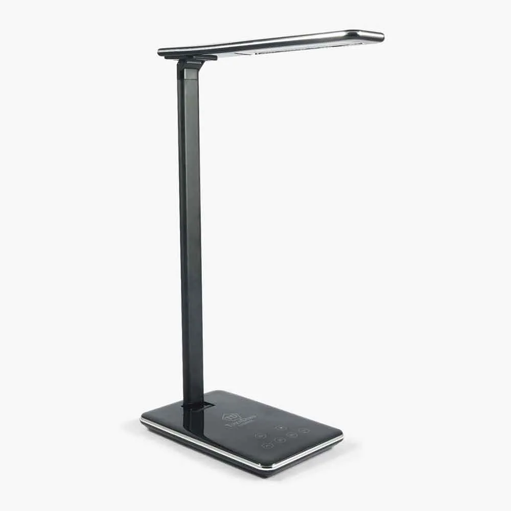 TOUCHDOWN Wireless Charging Desk and Table Lamp in Gloss Black