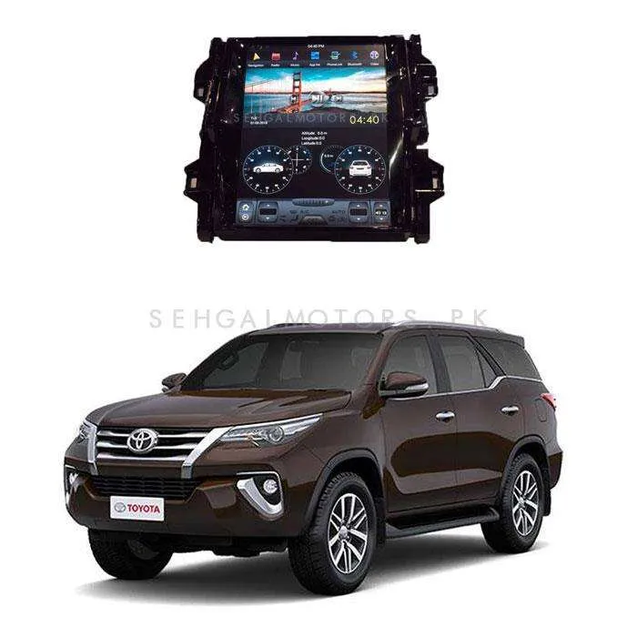 Toyota Fortuner Tesla LCD Black 11 Inches - Model 2016-2024 - IPS Display Multimedia System Android