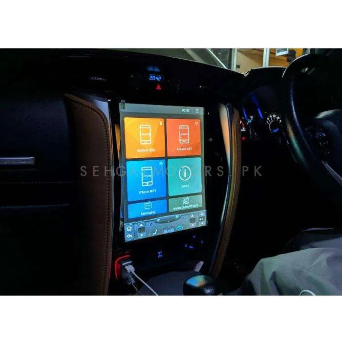 Toyota Fortuner Tesla LCD Black 11 Inches - Model 2016-2024 - IPS Display Multimedia System Android