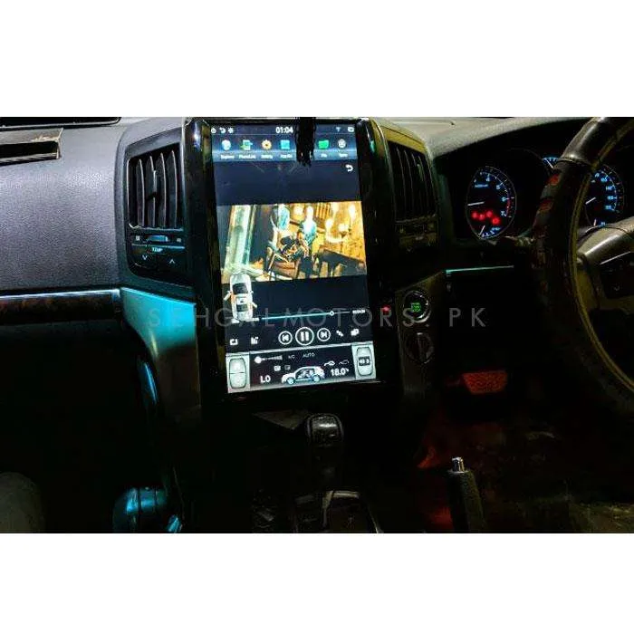 Toyota Land Cruiser ZX Tesla LCD Black 16 Inches High Version- Model 2008-2016 - IPS Display Multimedia System Android