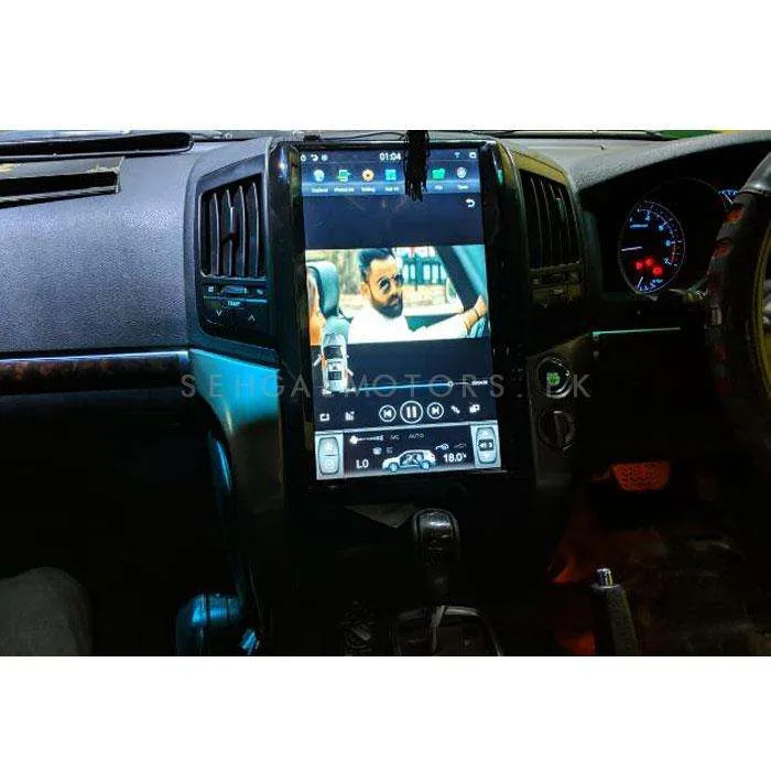 Toyota Land Cruiser ZX Tesla LCD Black 16 Inches High Version- Model 2008-2016 - IPS Display Multimedia System Android