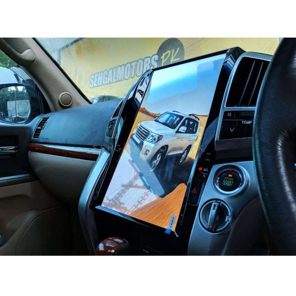 Toyota Land Cruiser ZX Tesla LCD Black 16 Inches High Version- Model 2008-2016 - IPS Display Multimedia System Android