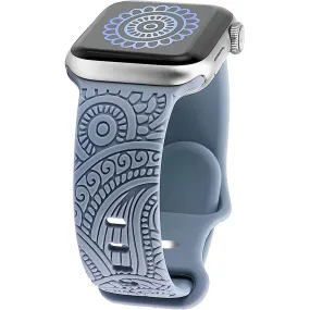 Tribal Elegance Silicon Band for Apple Watch - Blue