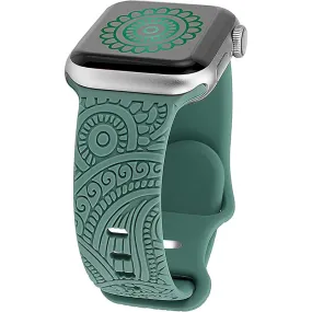 Tribal Elegance Silicon Band for Apple Watch - Green