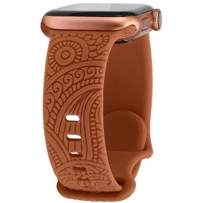 Tribal Elegance Silicon Band for Apple Watch - Orange