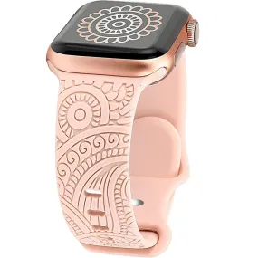 Tribal Elegance Silicon Band for Apple Watch - Pink