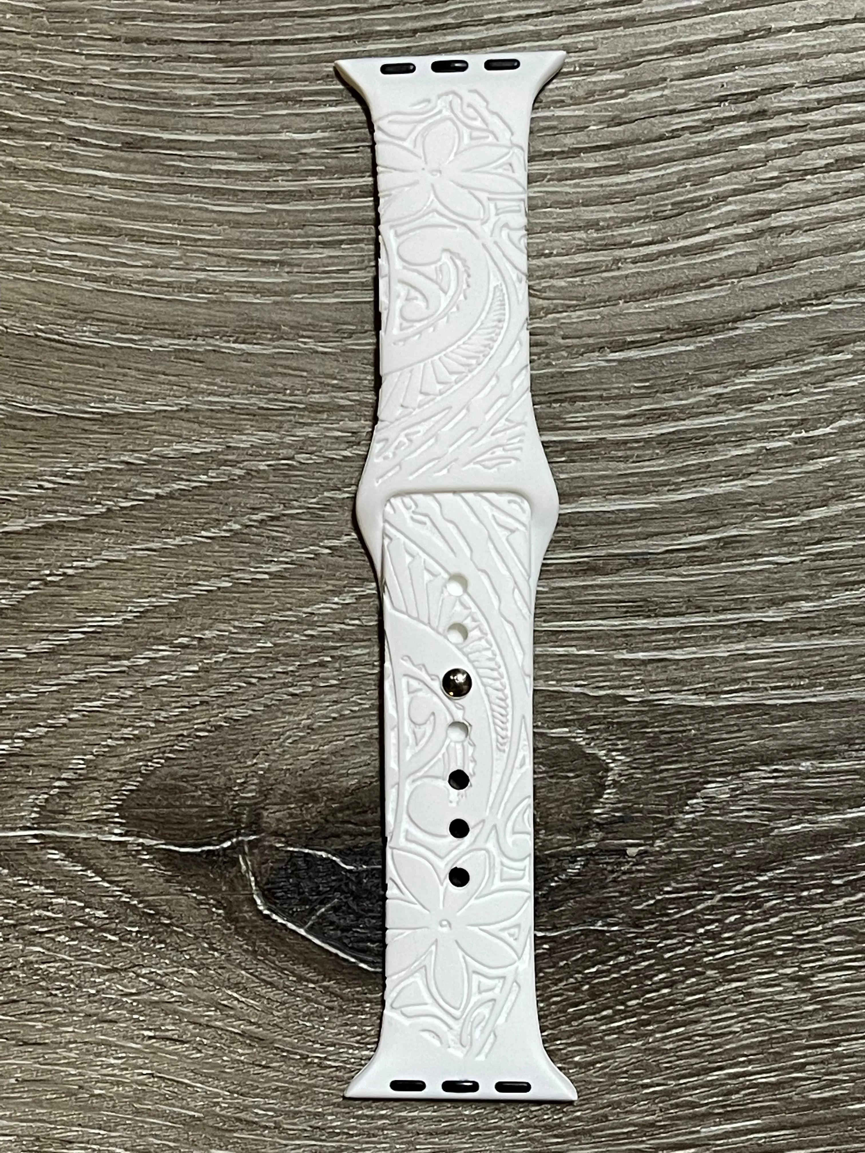 Tribal Tiare Engraved iWatch Band