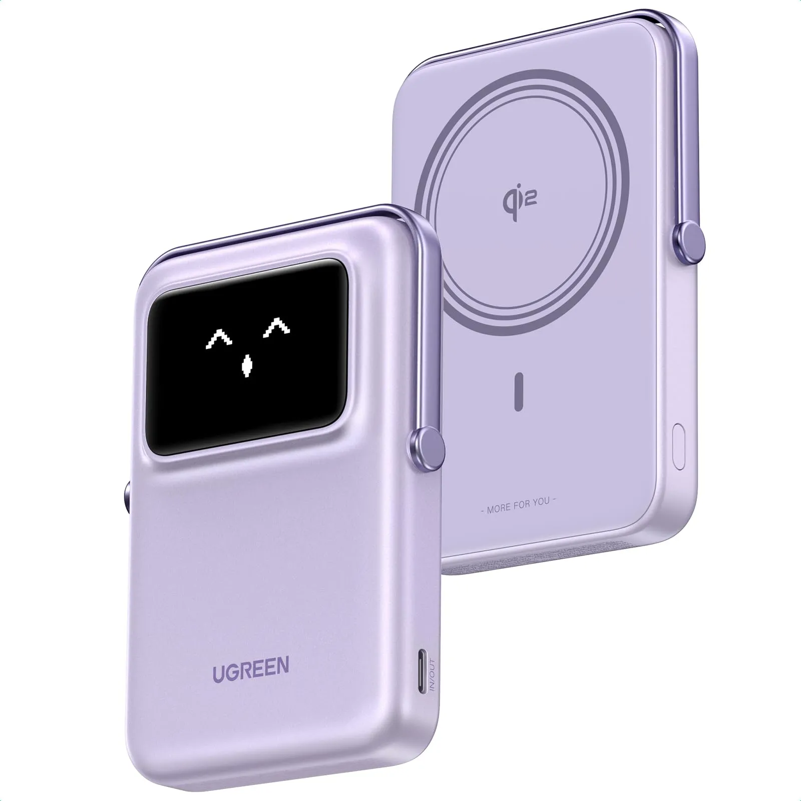 UGREEN Uno Magnetic Wireless Power Bank 10000mAh 15W (Purple)