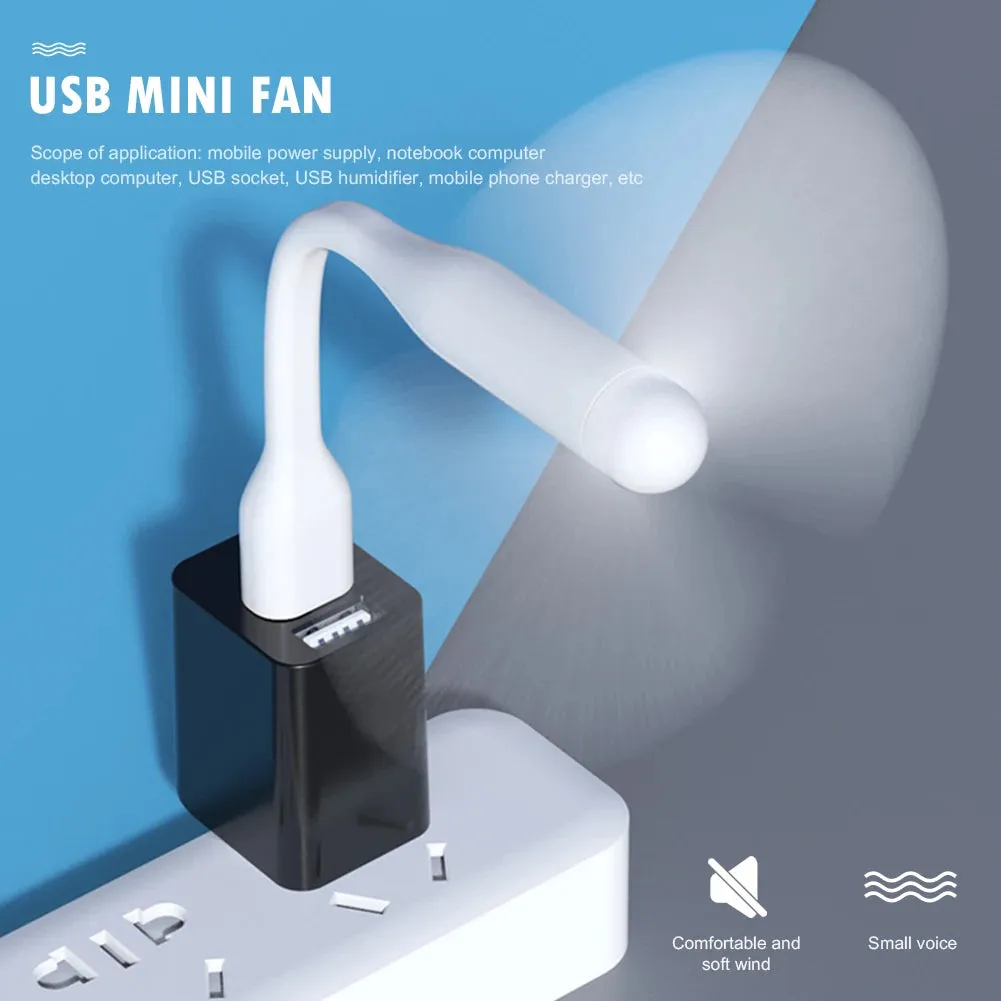 USB Mini Fan – Portable Cooling Fan for Power Bank & Laptop