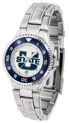 Utah State Aggies Competitor Steel Ladies Watch