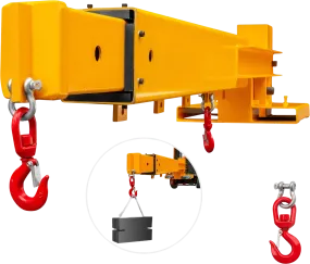 Vevor Forklift Mobile Crane 6000lbs Capacity with 2 Hooks Truss Jib Boom New