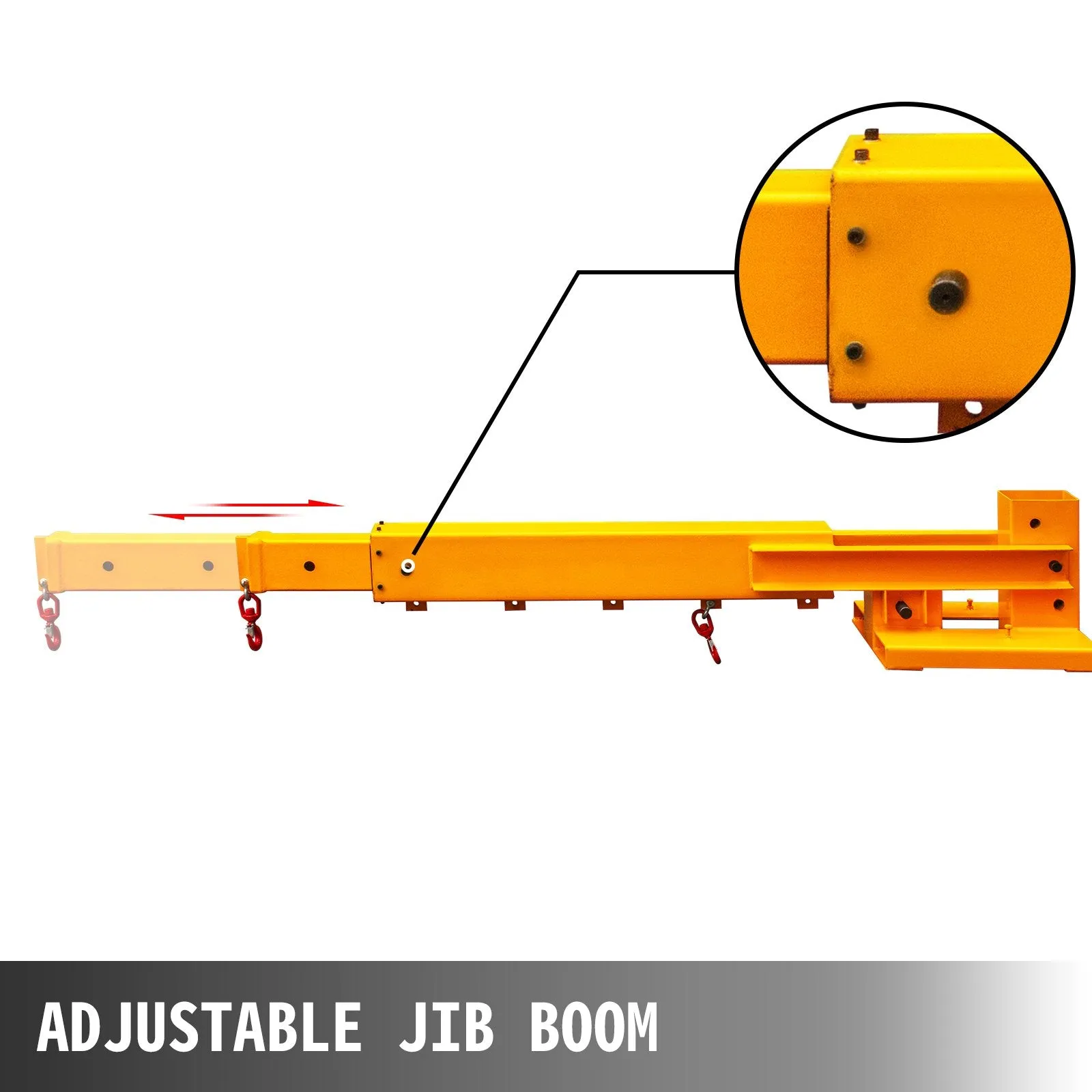 Vevor Forklift Mobile Crane 6000lbs Capacity with 2 Hooks Truss Jib Boom New