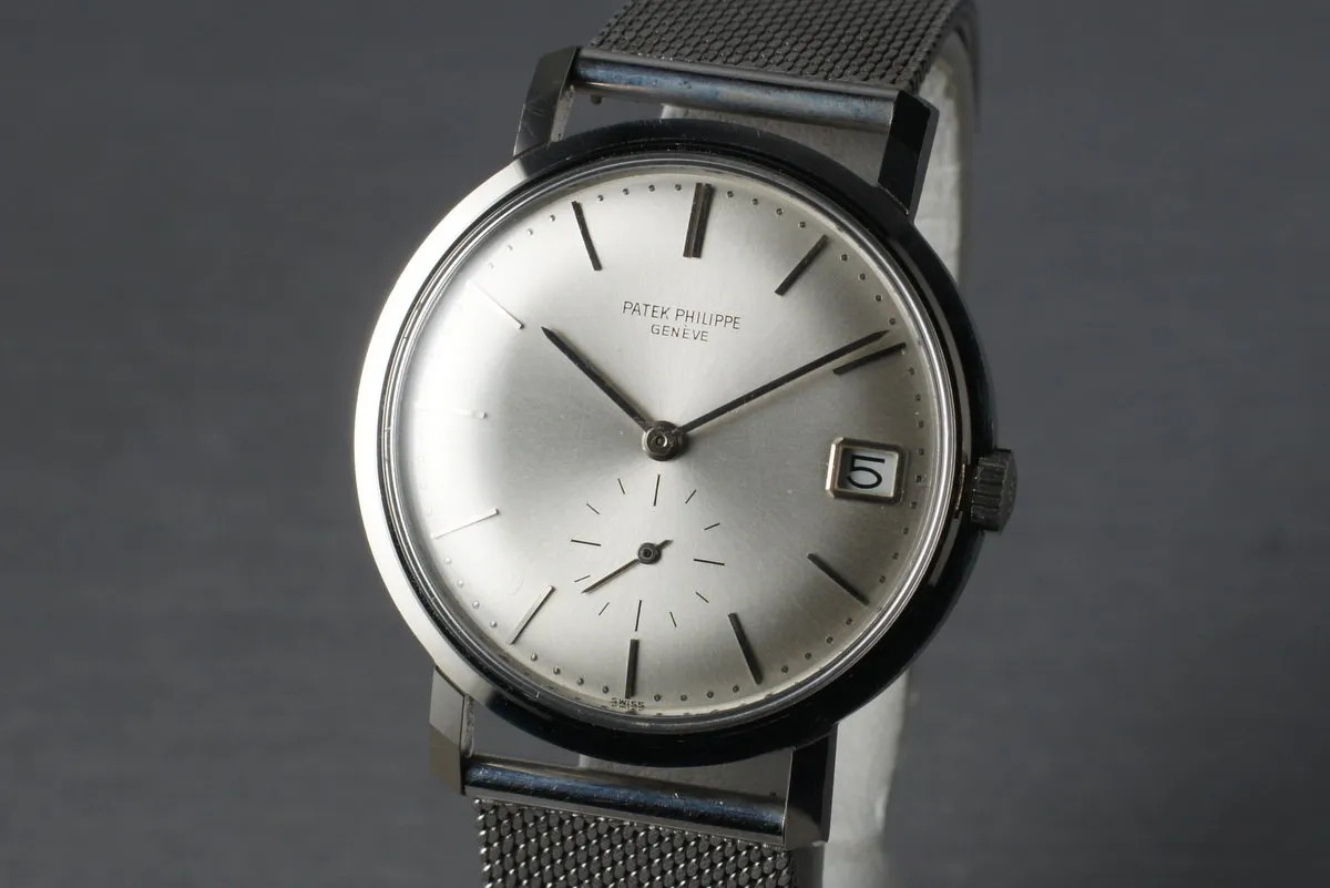 Vintage 18K White Gold Automatic Patek Philippe 3445